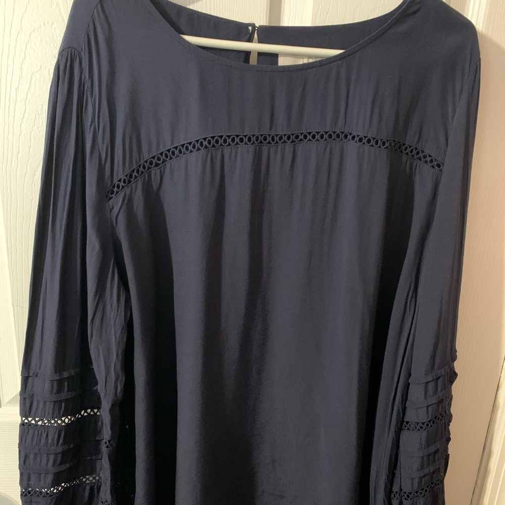 Navy Blue Loft Blouse